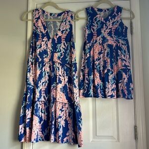 Lilly Pulitzer matching dresses: women’s M + girls L (8-10)